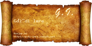 Gódi Imre névjegykártya